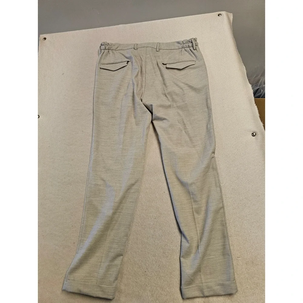 Maczoo‎ Gray Wool Blend Modern Fit Trousers Designed in Italy Size 48 WR569